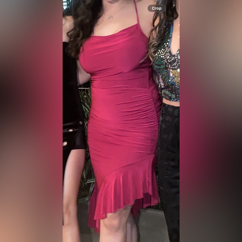 Chic Pink Dress with ruffles